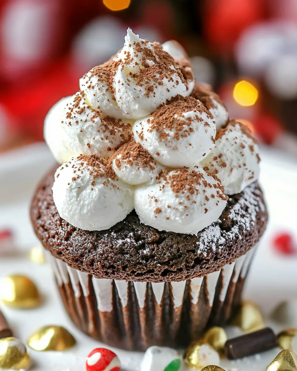 Hot Cocoa Cupcakes