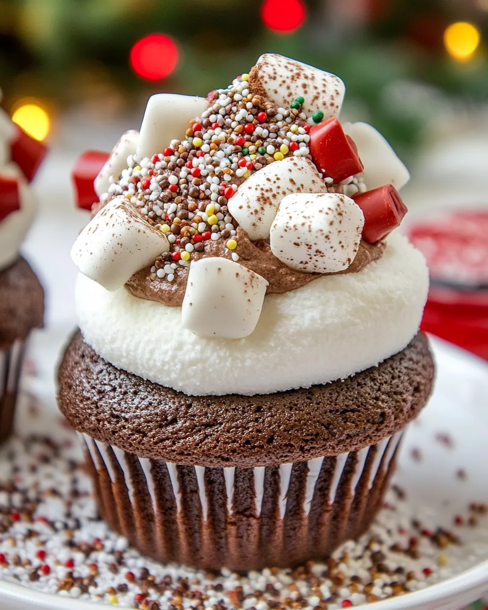 Hot Cocoa Cupcakes