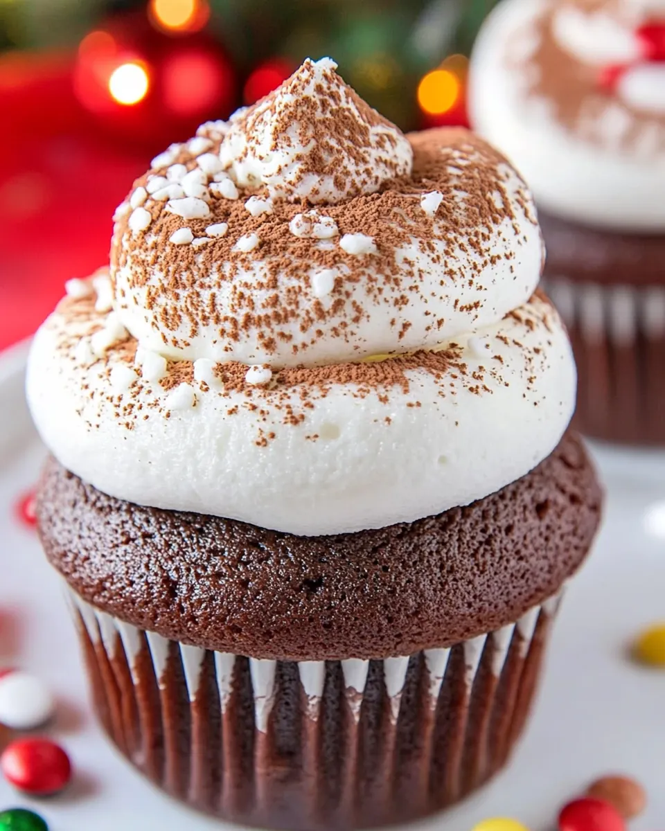 Hot Cocoa Cupcakes