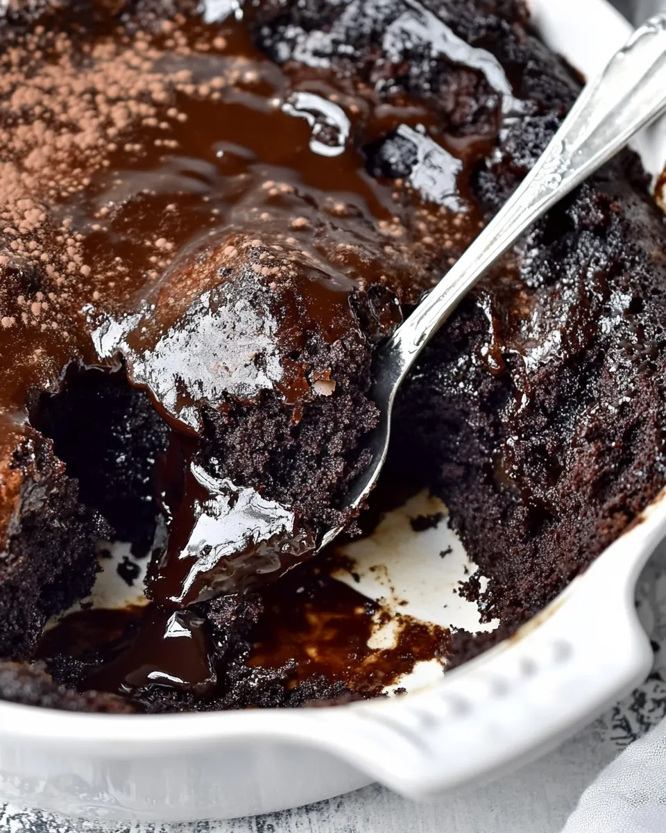 Hot Fudge Chocolate Pudding Cake