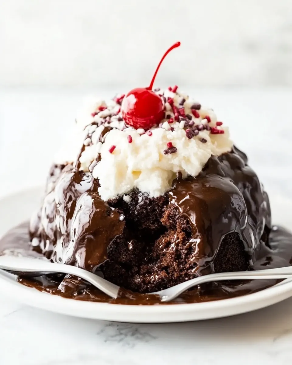 Hot Fudge Sundae Cake