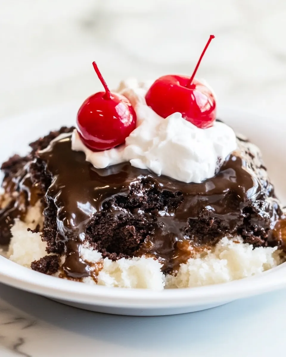Hot Fudge Sundae Cake