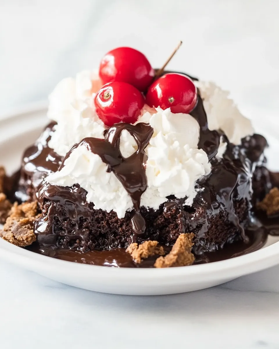 Hot Fudge Sundae Cake