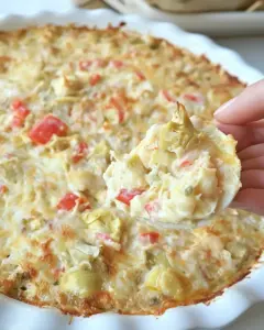 Hot and Cheesy Crab and Artichoke Dip