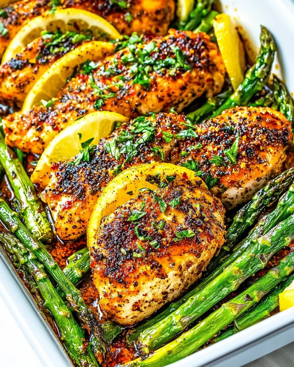 Lemon Pepper Chicken and Asparagus