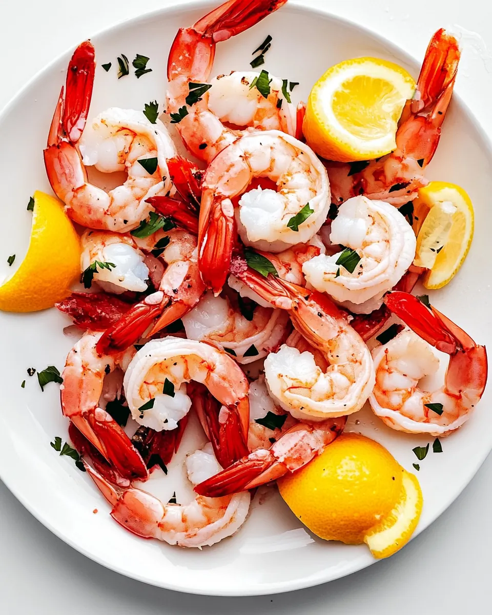 Poached Shrimp