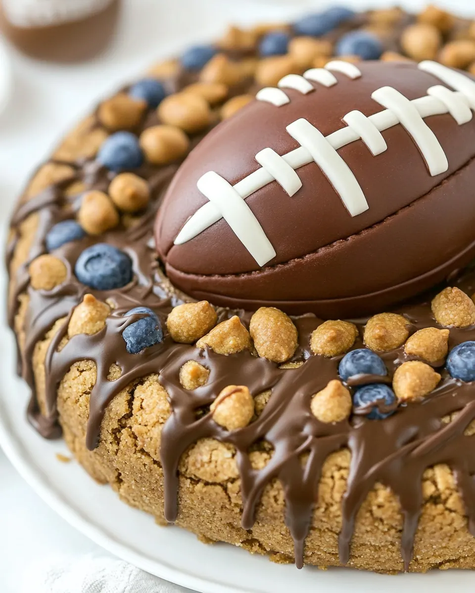 Football Cookie Cake