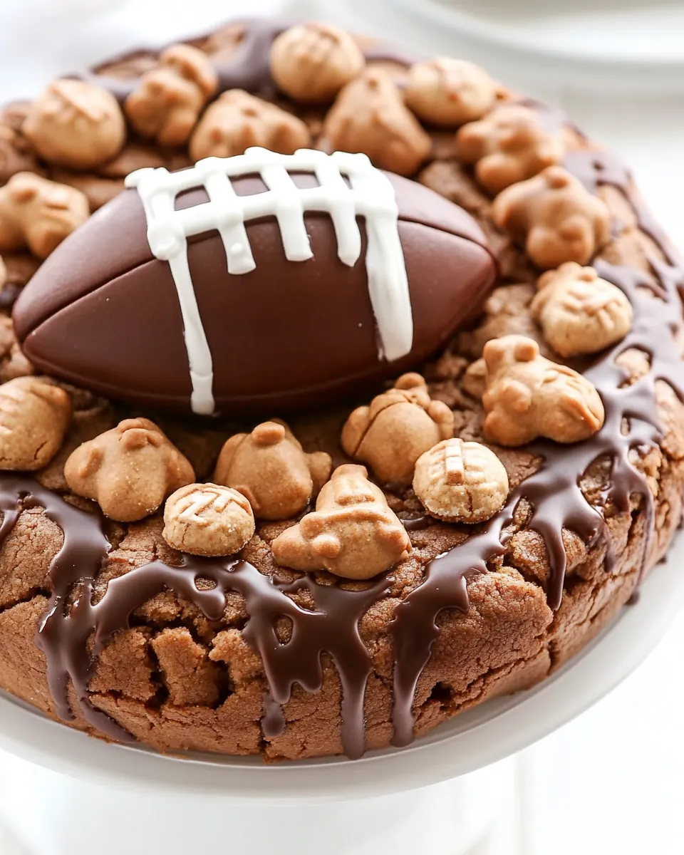 Football Cookie Cake