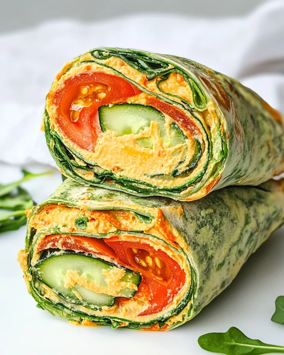 Hummus Veggie Wrap