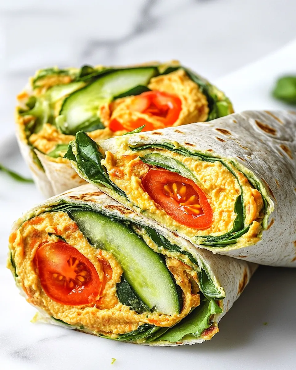 Hummus Veggie Wrap
