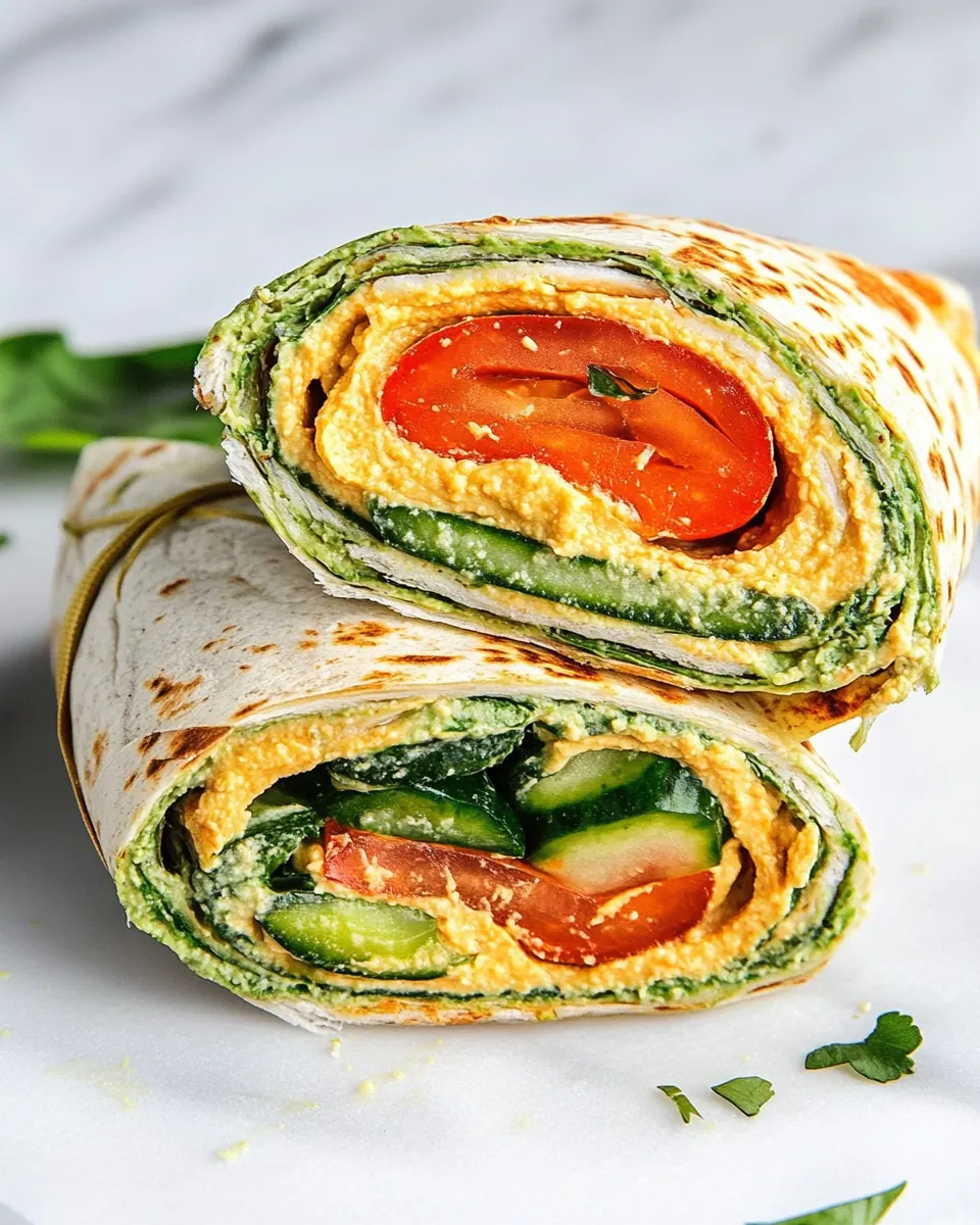 Hummus Veggie Wrap