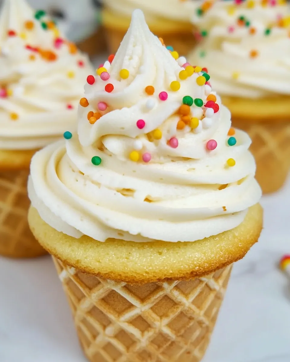 Ice Cream Cone Cupcakes