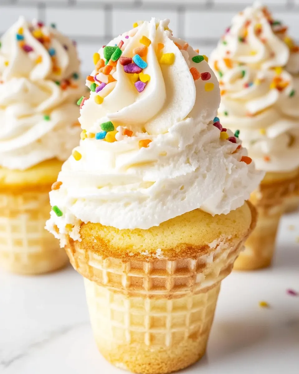 Ice Cream Cone Cupcakes