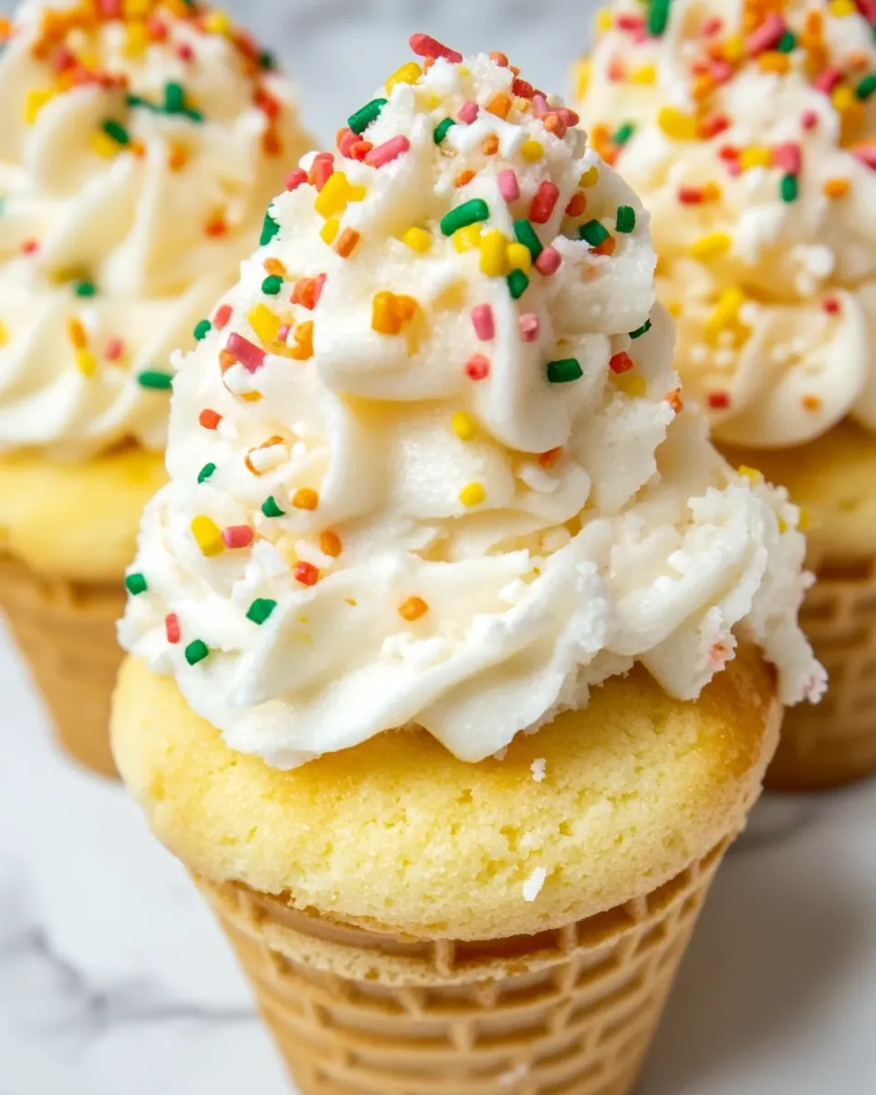 Ice Cream Cone Cupcakes
