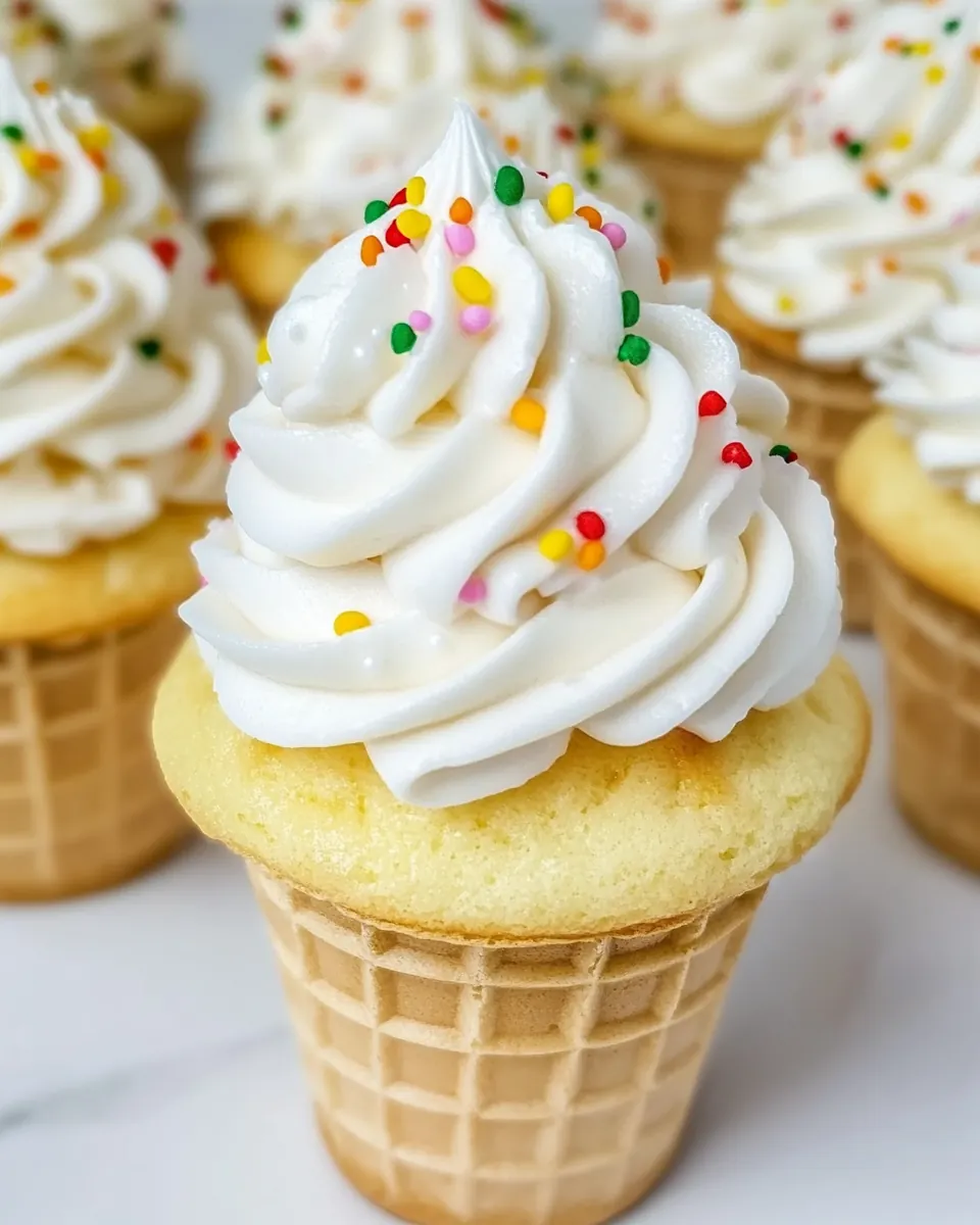 Ice Cream Cone Cupcakes