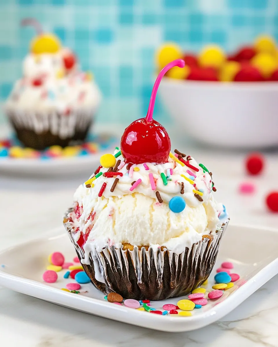 Ice Cream Sundae Cupcakes