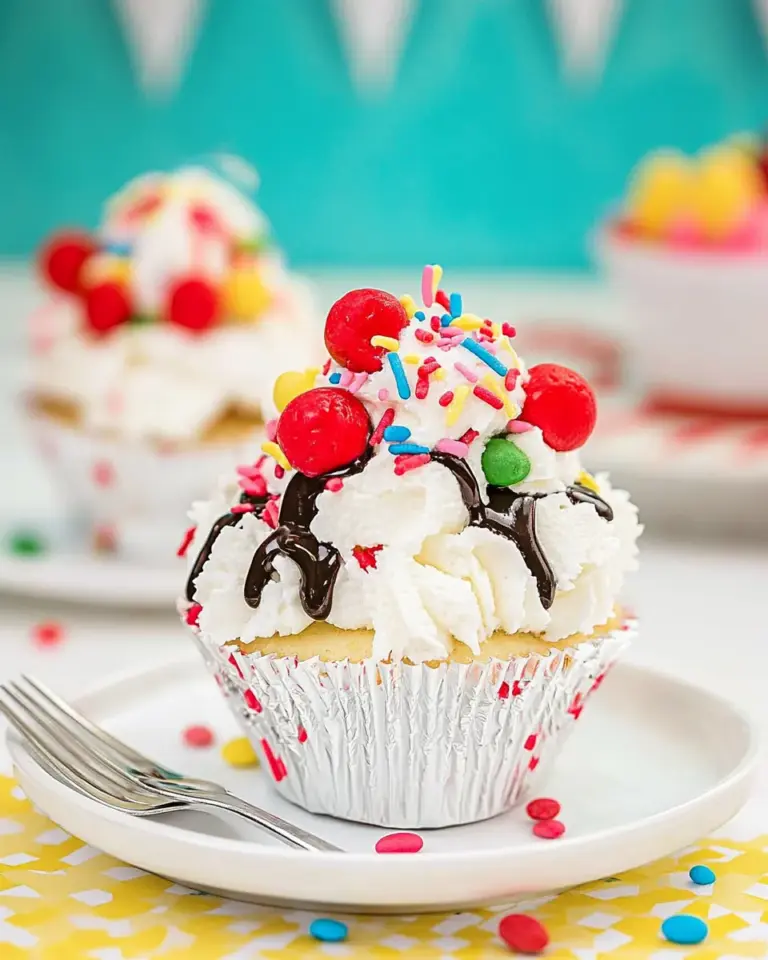Ice Cream Sundae Cupcakes