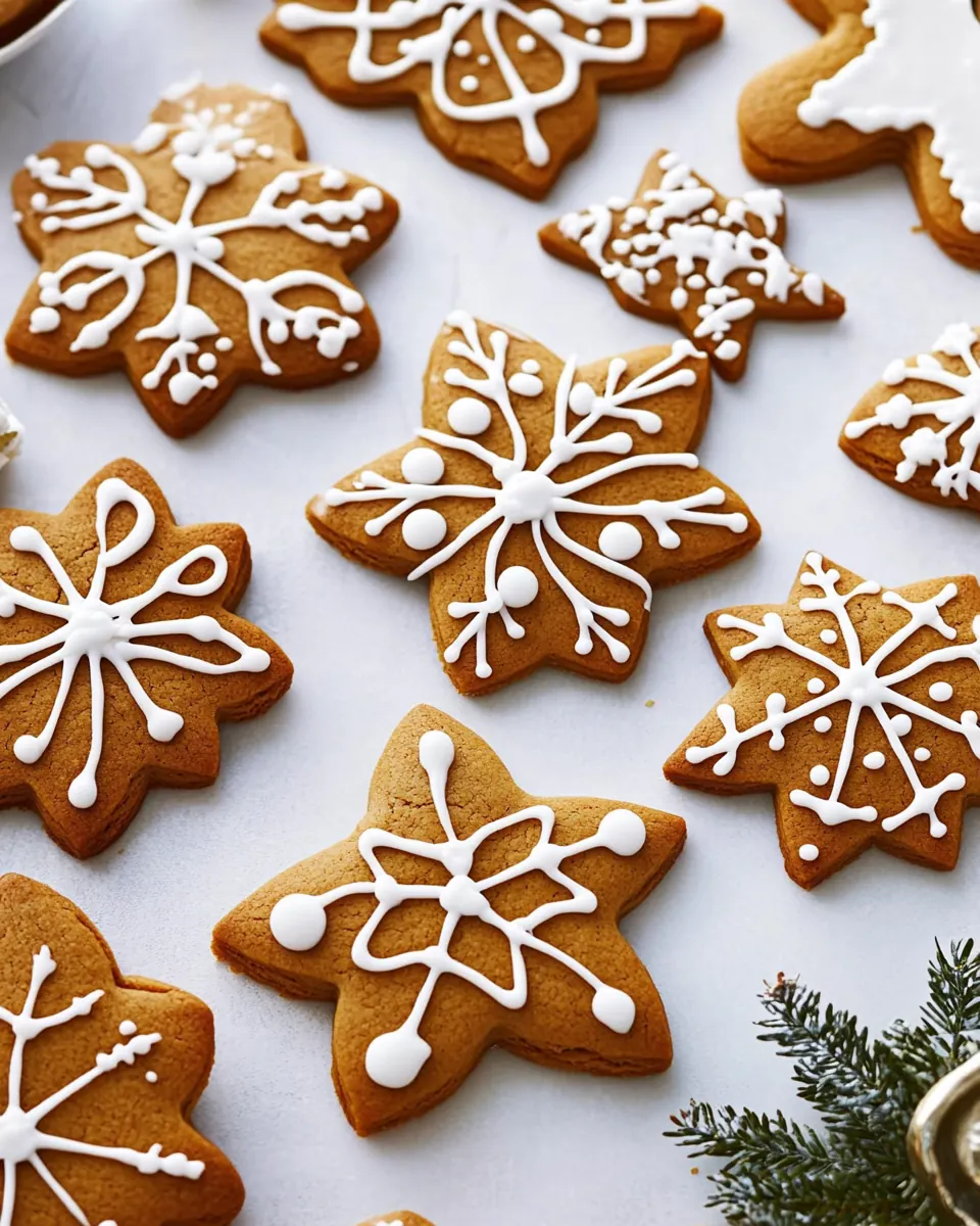 Iced Gingerbread Cutout Cookies