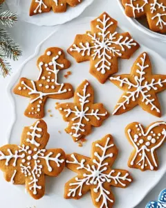 Iced Gingerbread Cutout Cookies
