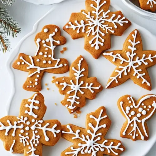 Iced Gingerbread Cutout Cookies