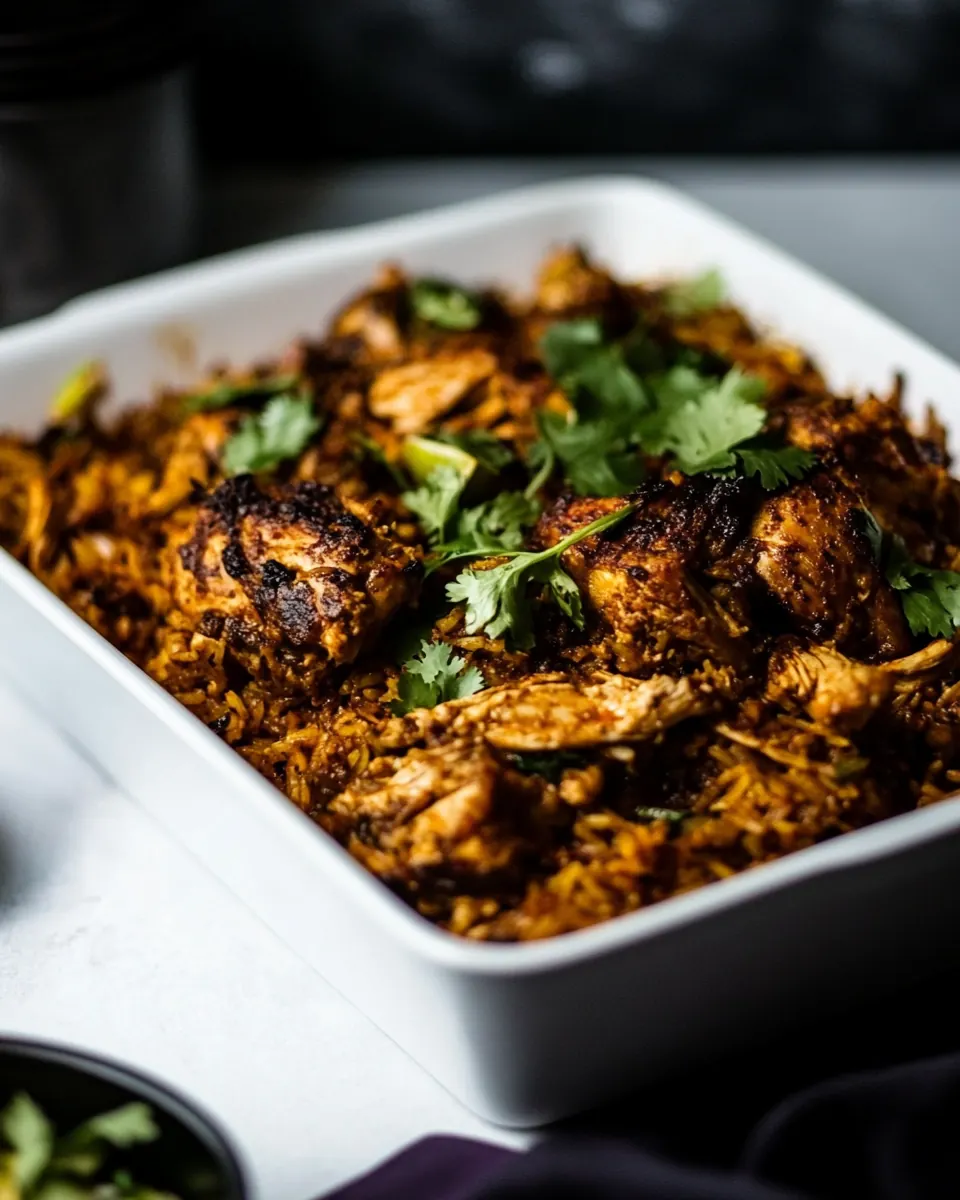 Indian Chicken Rice Casserole