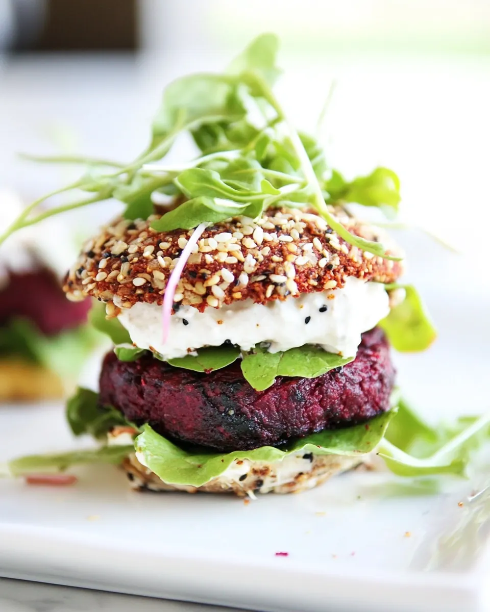 Indian Spiced Beet Veggie Burgers