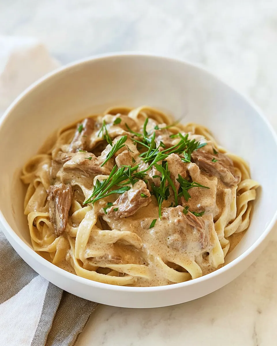 Instant Pot Beef Stroganoff