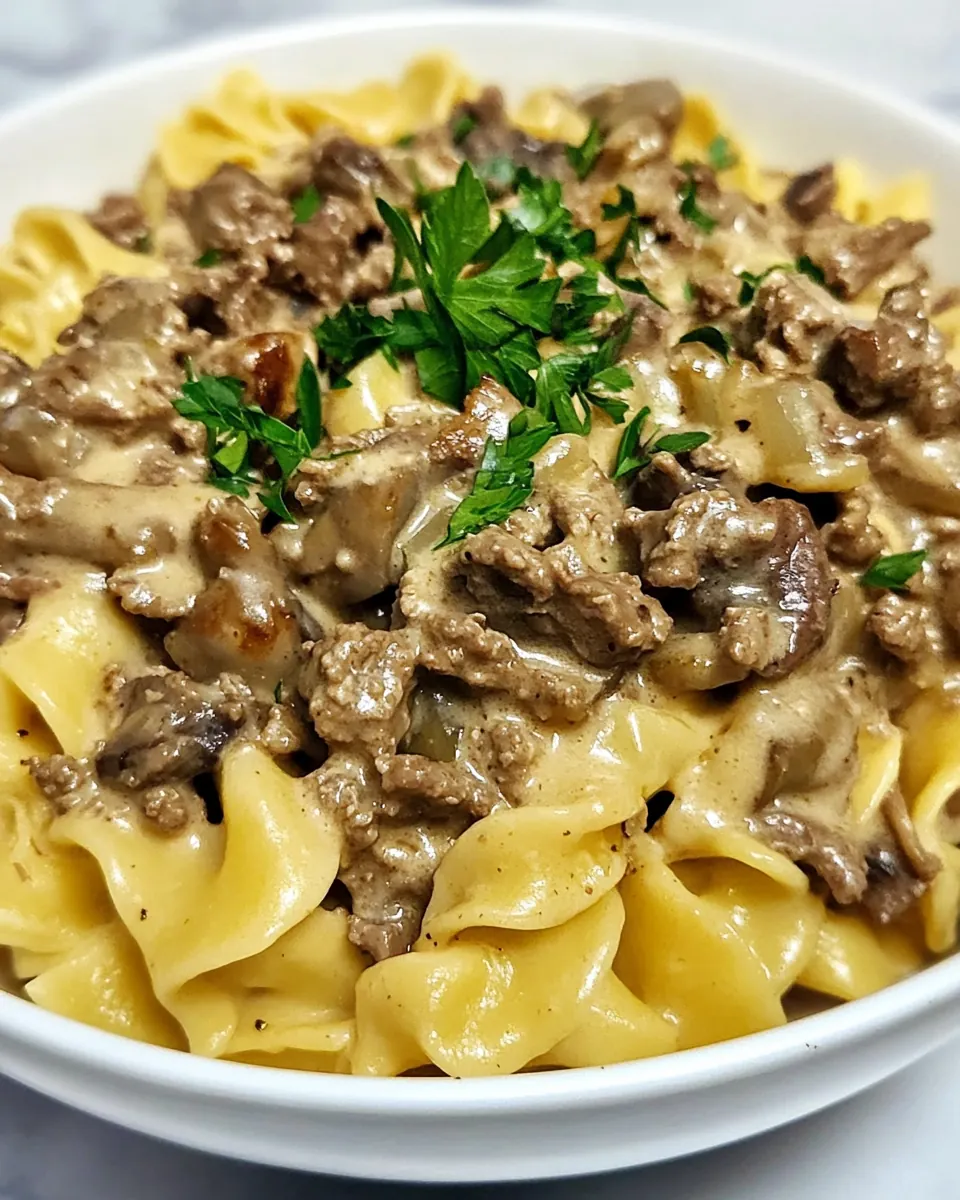 Instant Pot Beef Stroganoff