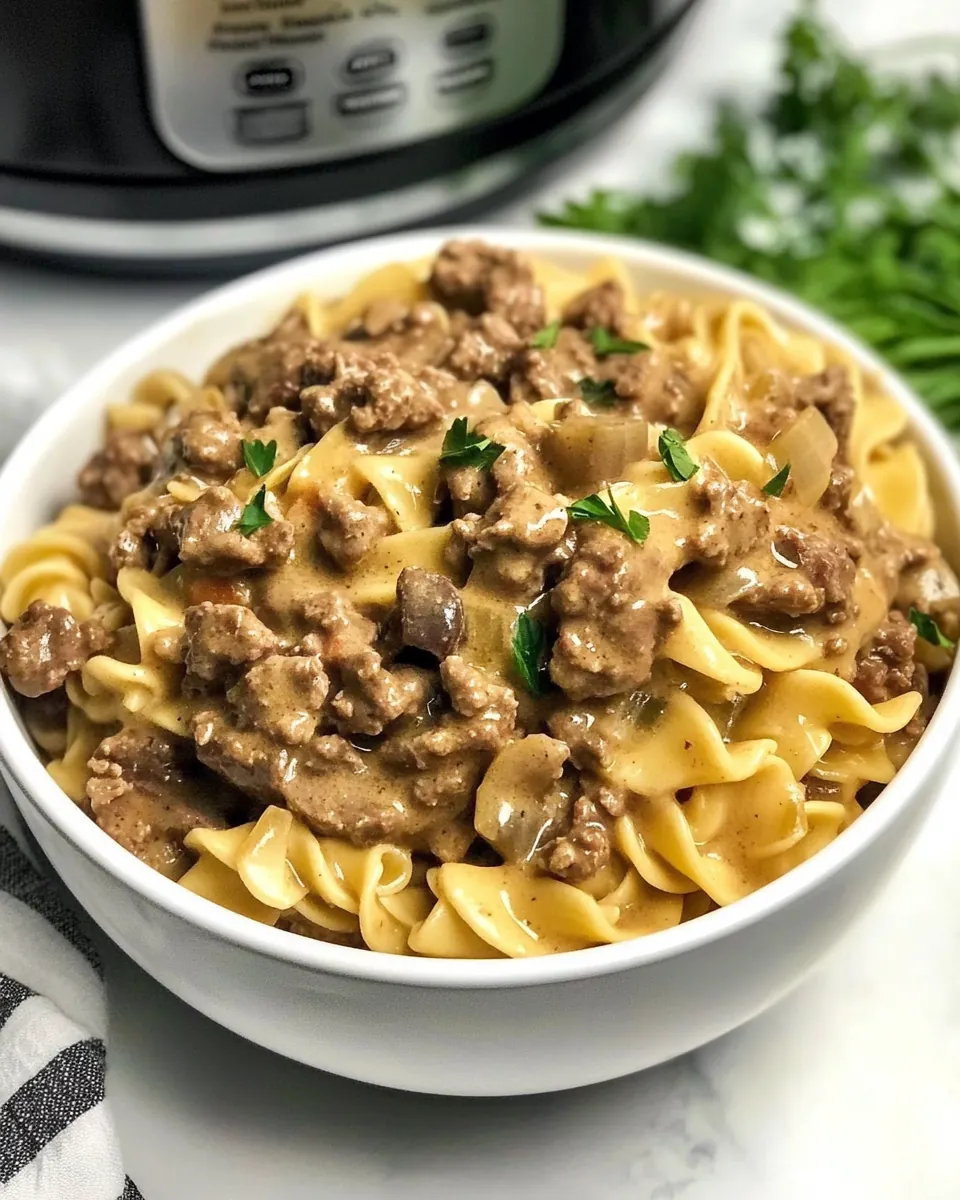 Instant Pot Beef Stroganoff
