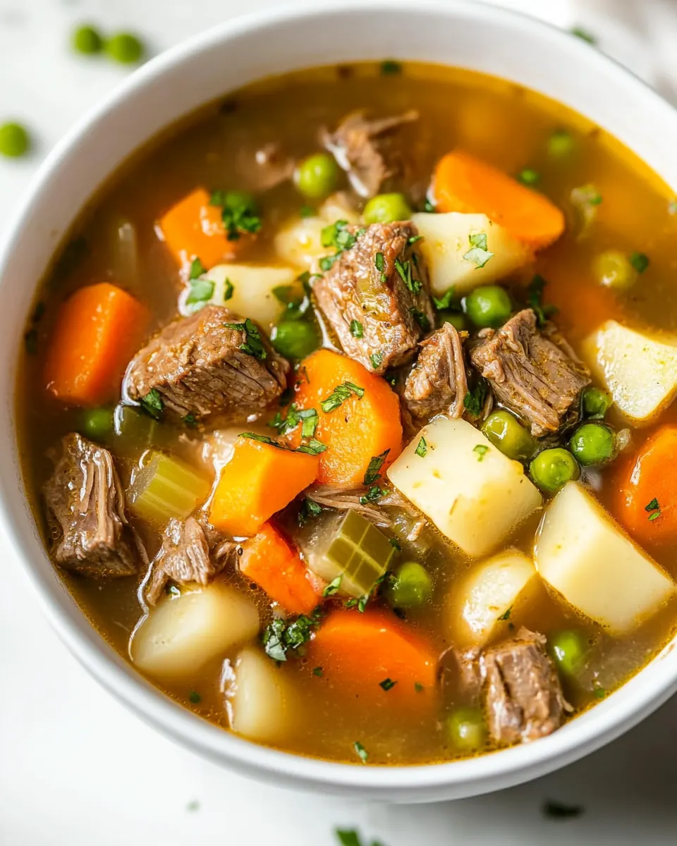 Instant Pot Beef and Vegetable Soup