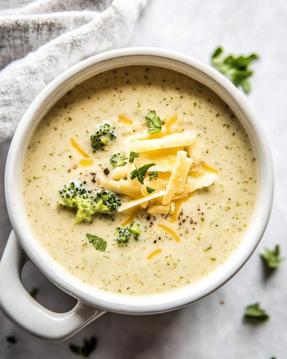 Instant Pot Broccoli Cheddar and Zucchini Soup