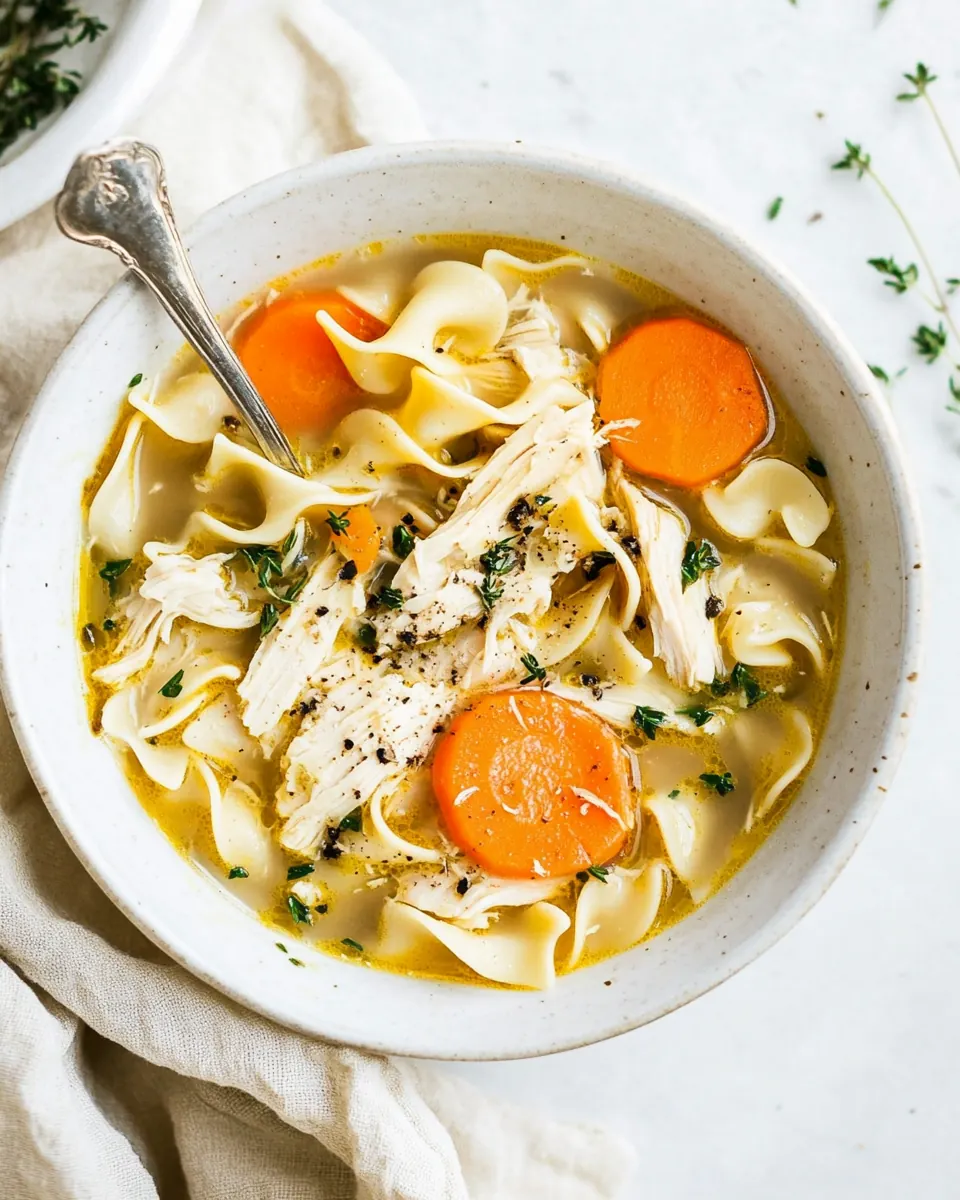 Instant Pot Chicken Noodle Soup