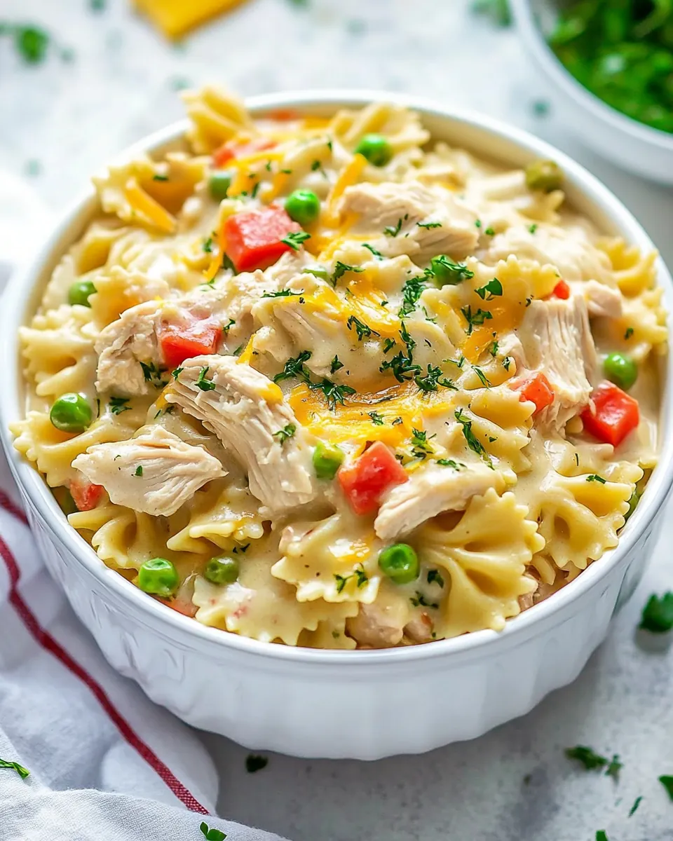 Instant Pot Chicken Pot Pie Pasta