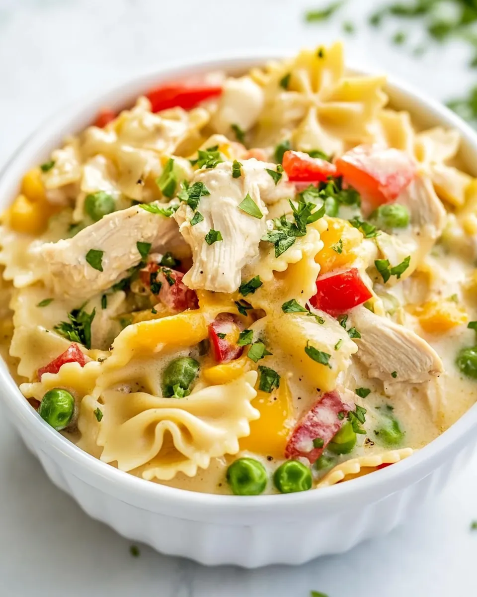 Instant Pot Chicken Pot Pie Pasta