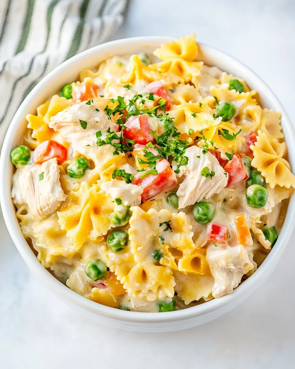 Instant Pot Chicken Pot Pie Pasta