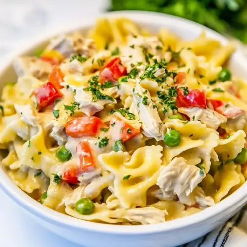 Instant Pot Chicken Pot Pie Pasta