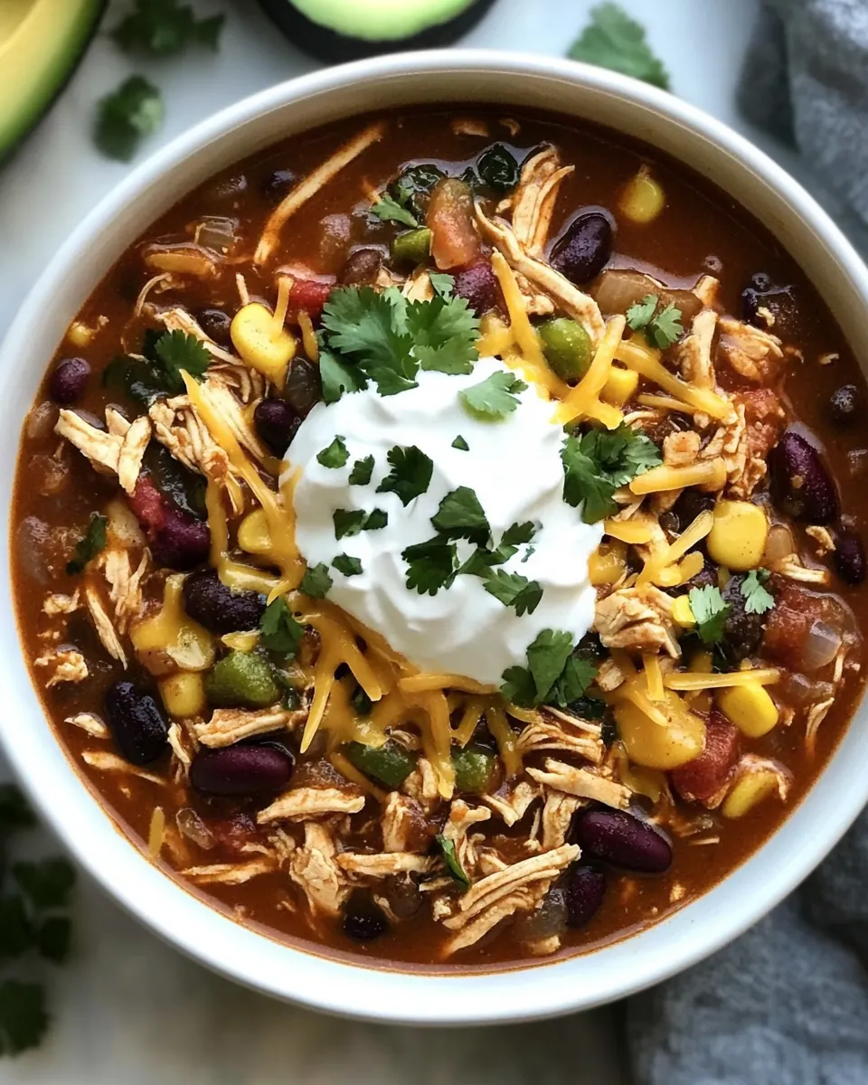 Instant Pot Chicken Taco Chili