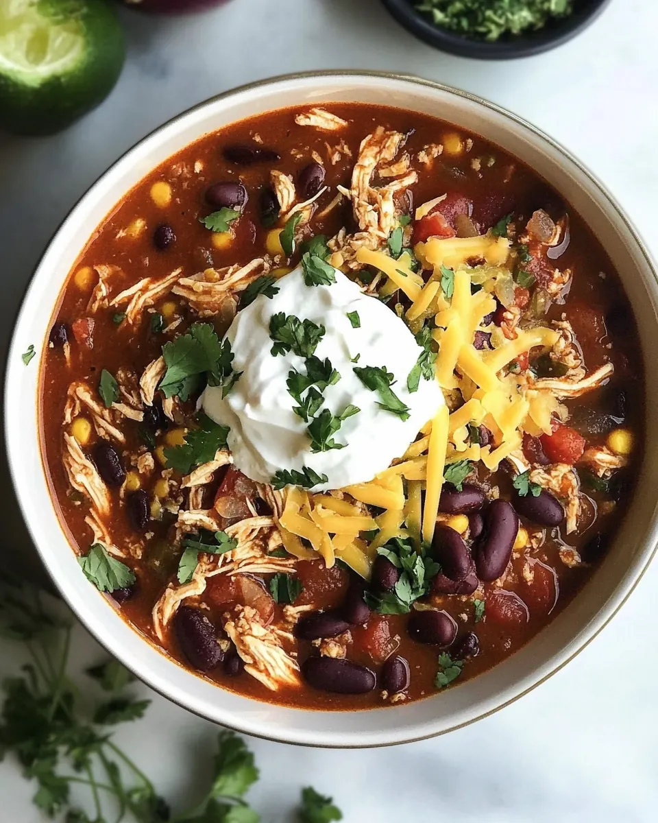 Instant Pot Chicken Taco Chili