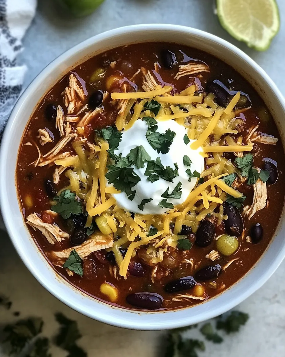 Instant Pot Chicken Taco Chili