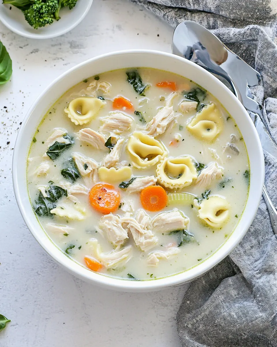 Instant Pot Chicken Tortellini Soup