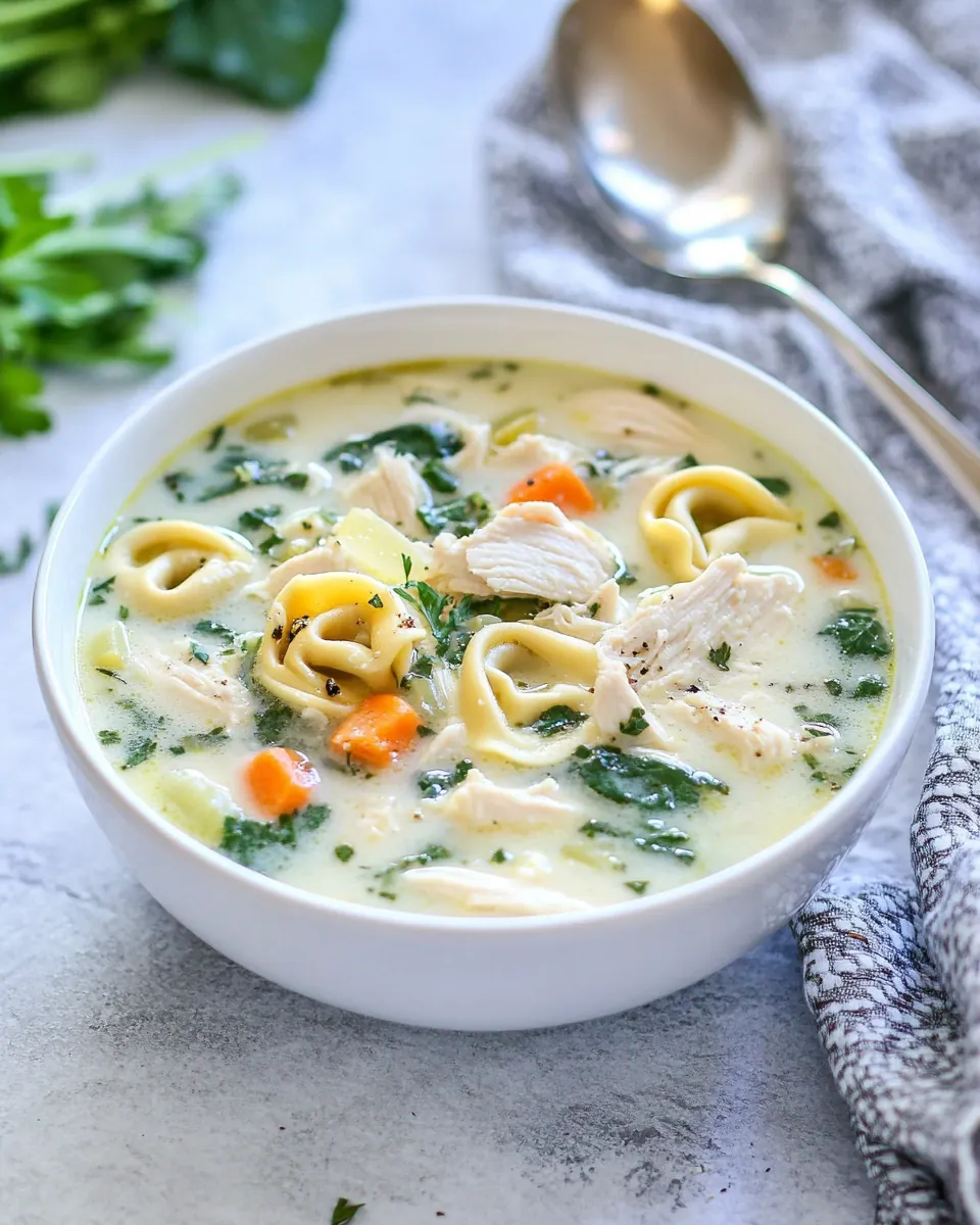 Instant Pot Chicken Tortellini Soup
