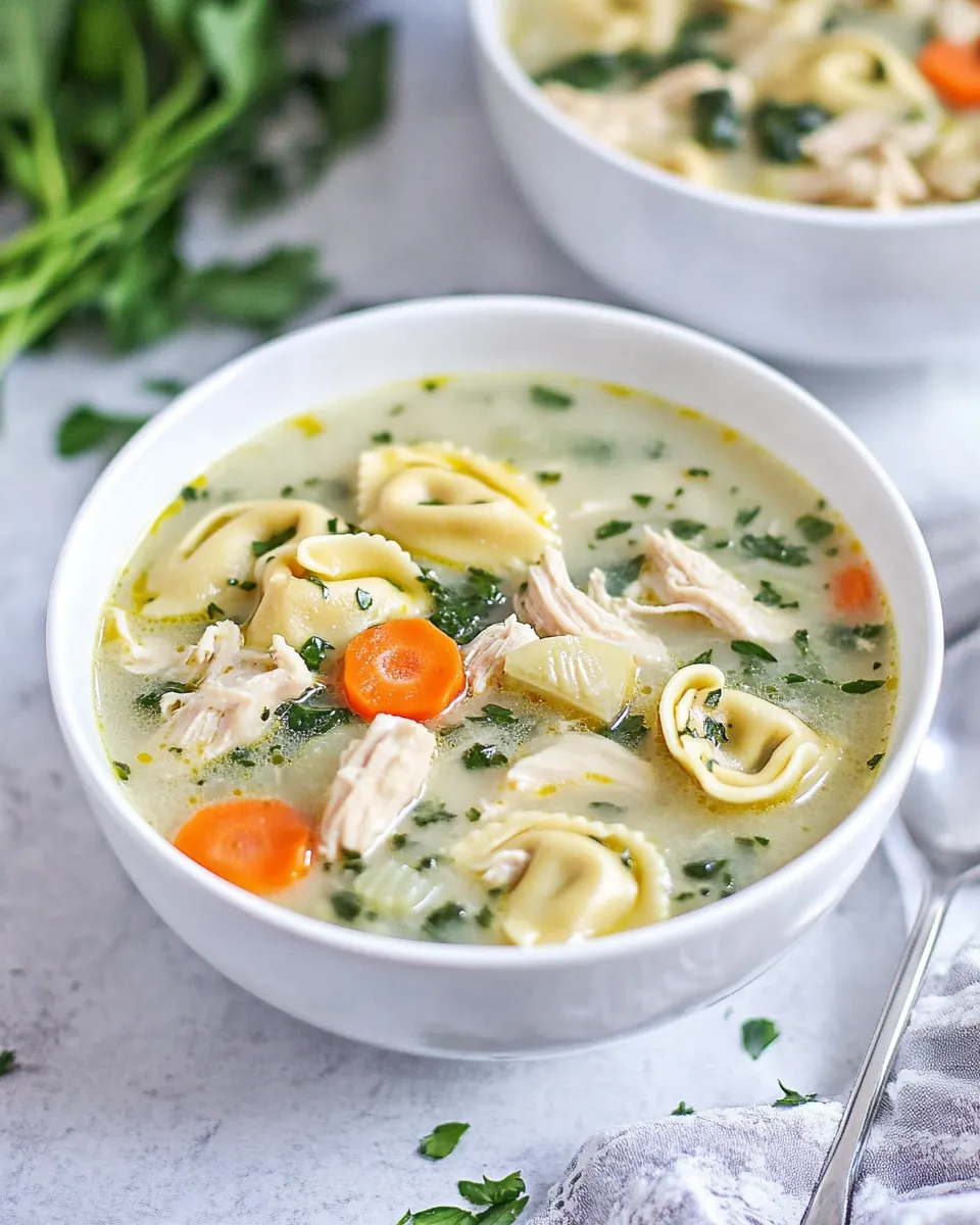 Instant Pot Chicken Tortellini Soup