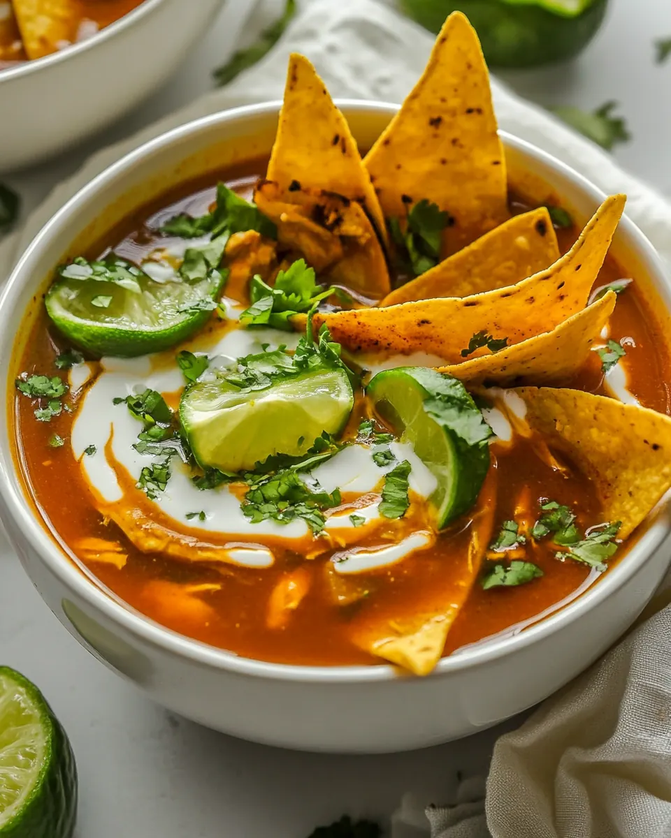 Instant Pot Chicken Tortilla Soup