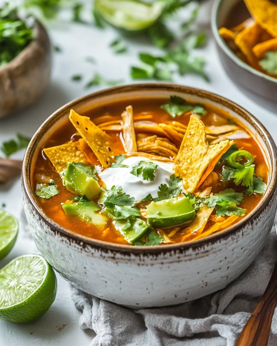 Instant Pot Chicken Tortilla Soup