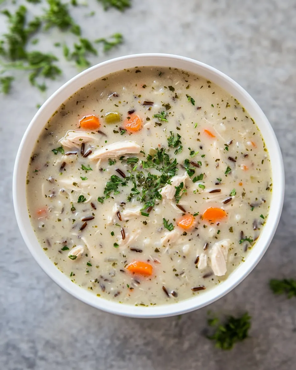 Instant Pot Chicken Wild Rice Soup