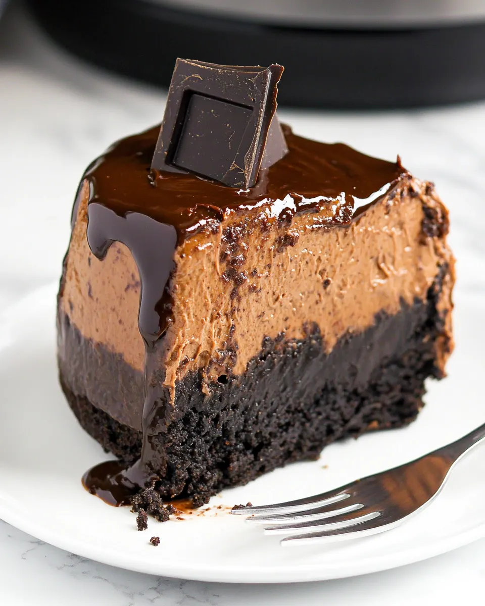 Instant Pot Chocolate Marble Cheesecake