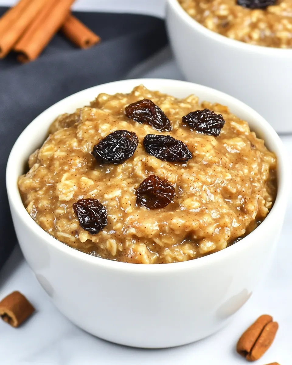 Instant Pot Cinnamon Raisin Steel Cut Oatmeal