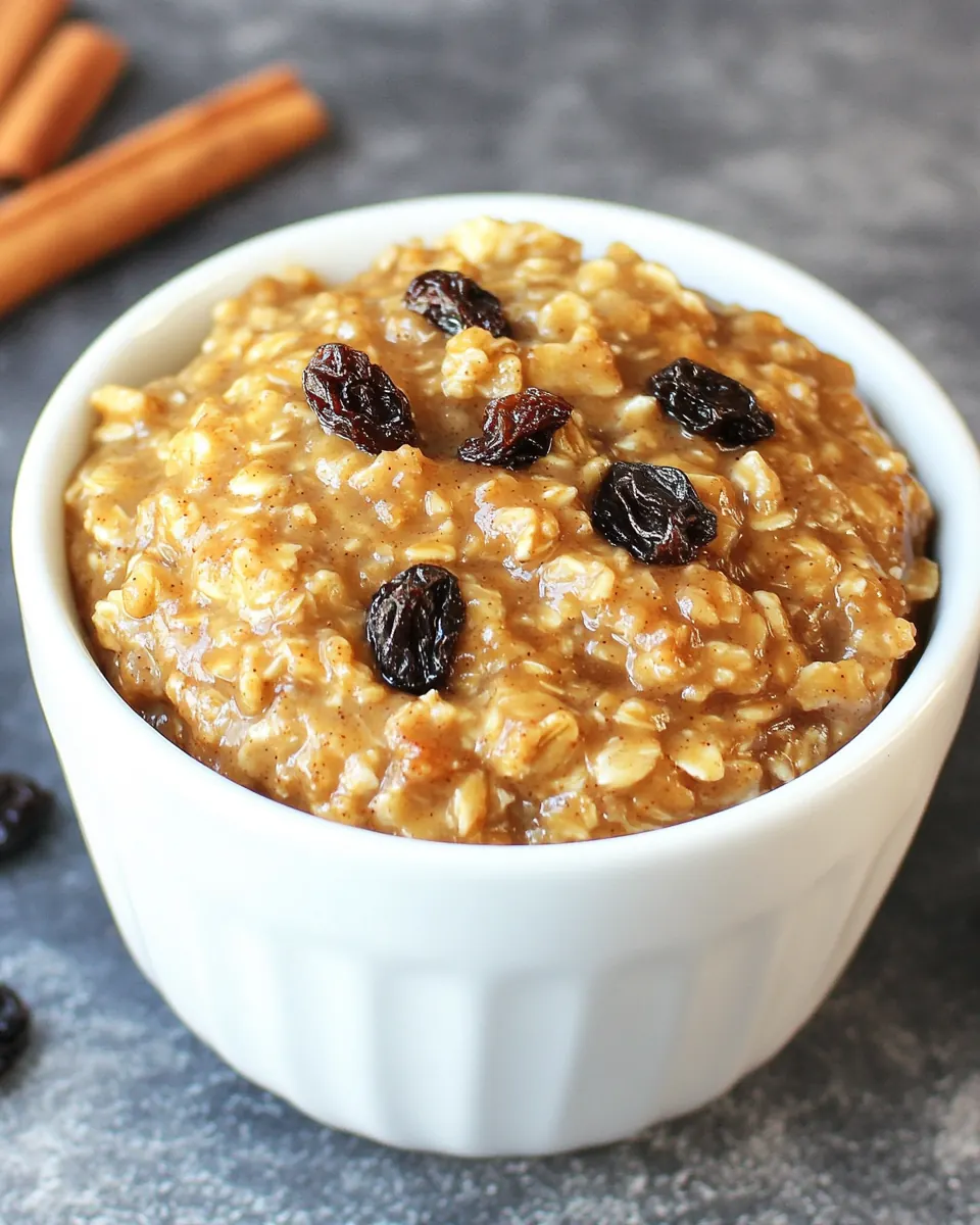 Instant Pot Cinnamon Raisin Steel Cut Oatmeal