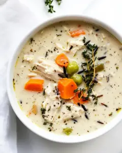 Instant Pot Creamy Chicken and Wild Rice Soup
