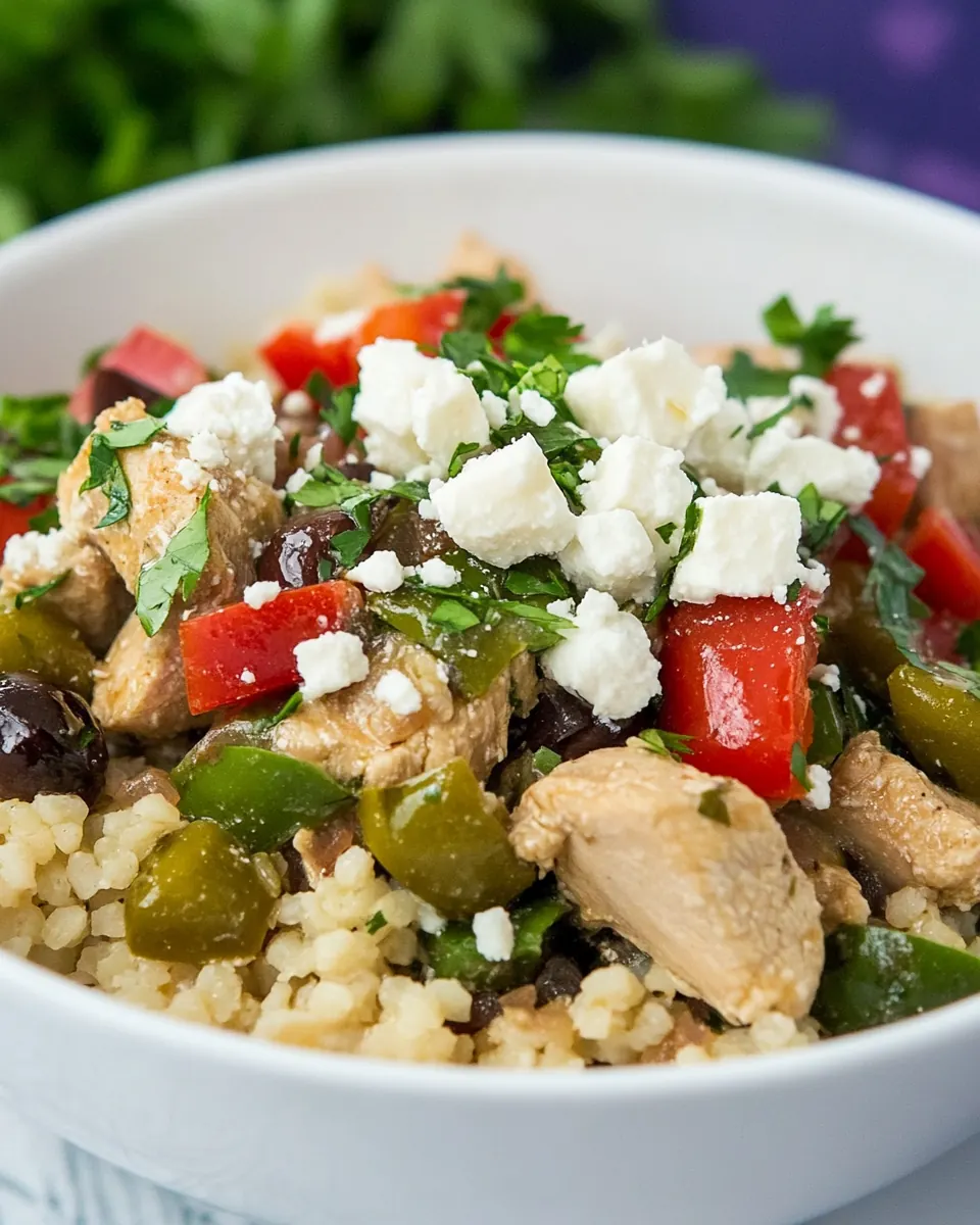 Instant Pot Greek Chicken Bowls